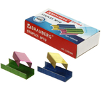 Скобы для степлеров Brauberg Extra, №10, 1000 шт., цветные