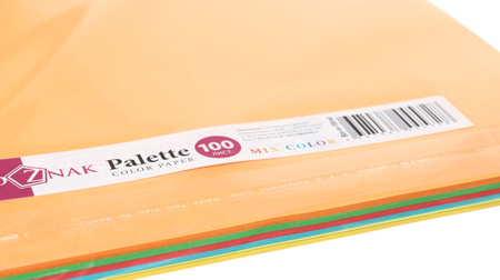 Бумага офисная цветная Palette Mix «Радуга», А4 (210*297 мм), 80 г/м2, 100 л., медиум