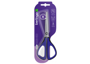 Ножницы канцелярские Berlingo Easycut 400, 202 мм, ручки синие с черным