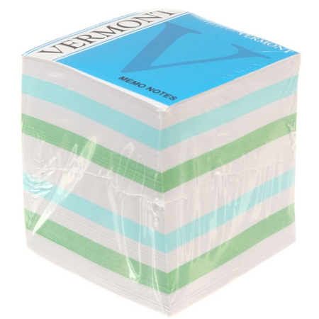 Блок бумаги для заметок «Куб» Vermont, 80*80*80 мм, проклеенный, 4 цвета Блок бумаги для заметок «Куб» Vermont, 80*80*80 мм, проклеенный, 4 цвета