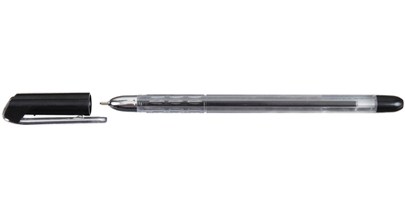Ручка шариковая Piano, корпус прозрачный, стержень черный