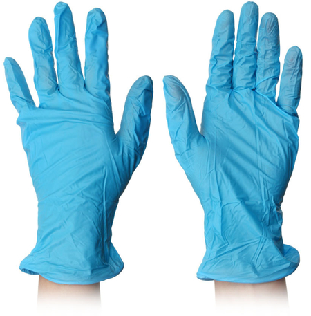 Перчатки нитриловые одноразовые Gloves, размер M, 50 пар (100 шт.), голубые Перчатки нитриловые одноразовые Gloves, размер M, 50 пар (100 шт.), голубые