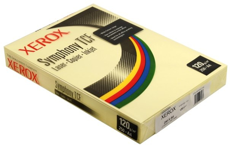 Бумага офисная цветная Xerox Symphony TCF, А4 (210*297 мм), 120 г/м2, 250 л., бледно-желтая Бумага офисная цветная Xerox Symphony TCF, А4 (210*297 мм), 120 г/м2, 250 л., бледно-желтая