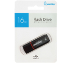 Флэш-накопитель SmartBuy Crown (2.0), 16 Gb, корпус черный