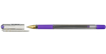 Ручка шариковая MunHwa MC Gold, корпус прозрачный, стержень фиолетовый