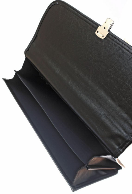 Портфель деловой «Кантри 628», 350*285*25 мм, черный