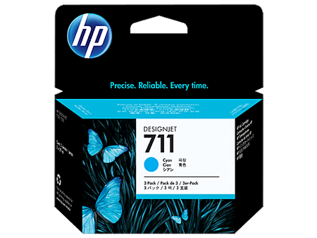 Картридж HP CZ134A (№711), ресурс 29 мл*3 шт., голубой Картридж HP CZ134A (№711), ресурс 29 мл*3 шт., голубой