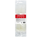 Хомут-стяжка Sonnen, 2,5×200 мм, 100 шт., белый