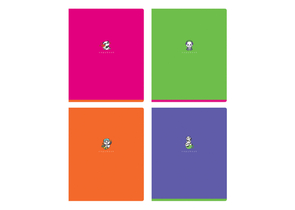 Тетрадь общая А5, 60 л. на скобе BG «Банда-Панда», 162×205 мм, клетка, ассорти