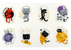 Ластик Meshu, 40×30×13 мм, Space Cat, ассорти Ластик Meshu, 40×30×13 мм, Space Cat, ассорти