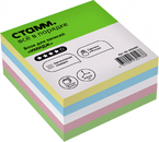 Блок бумаги для заметок «Куб. Стамм. Имидж», 90×90×45 мм, непроклеенный, 4 цвета