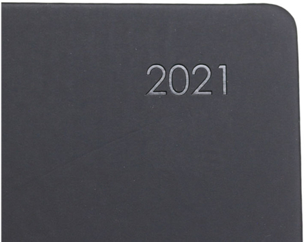 Ежедневник датированный на 2021 год Paragraph (А6), 110*145 мм, 176 л., черный