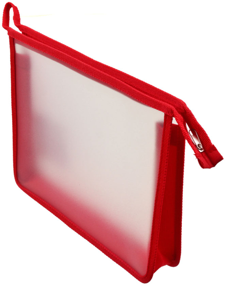 Папка для тетрадей «Пифагор», 240*200 мм, прозрачно-красная