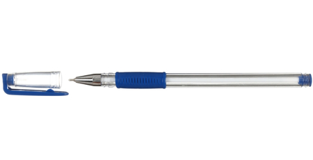 Ручка шариковая Comby, корпус прозрачный, стержень синий