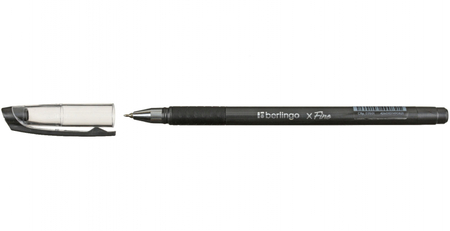 Ручка шариковая Berlingo xFine, корпус черный, стержень черный