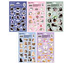 Набор наклеек бумажных Meshu, 10 шт., 12×21 см, Funny Cats