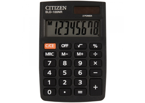 Калькулятор карманный 8-разрядный Citizen SLD-100NR, черный