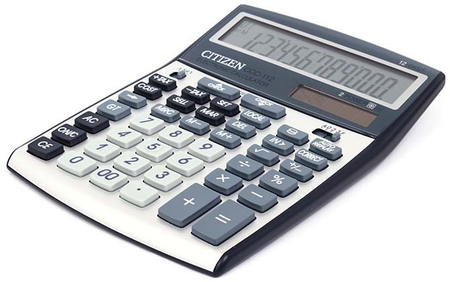 Калькулятор 12-разрядный Citizen CCC-112, серый