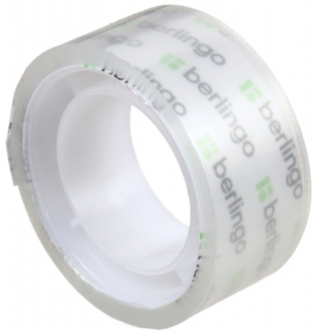 Клейкая лента канцелярская Berlingo, 19 мм*10 м, 38 мкм, прозрачная