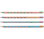 Карандаш чернографитный Berlingo Metallic Ergo, твердость грифеля ТМ, c ластиком, корпус ассорти