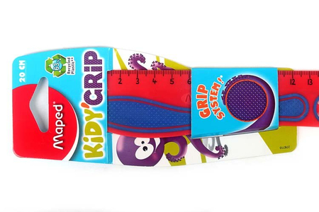 Линейка пластиковая Kidy Grip, 20 см, односторонняя, ассорти (цена за 1 шт.) Линейка пластиковая Kidy Grip, 20 см, односторонняя, ассорти (цена за 1 шт.)