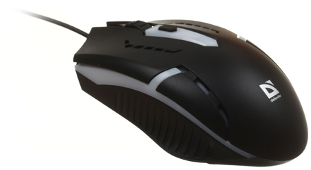 Мышь компьютерная Defender Flash MB-600L, USB, проводная, черная