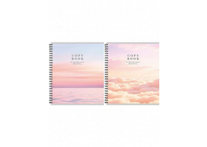 Тетрадь общая А5, 96 л. на гребне «Природа в нежных тонах», 165×202 мм, клетка, ассорти