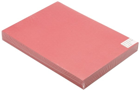 Обложки для переплета картонные, А4, 100 шт., 230 г/м2, красные