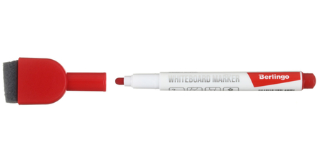 Маркер для вайтбордов на магните с губкой Berlingo Uniline WB220, красный