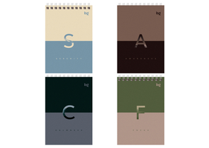 Блокнот на гребне BG А6, 100×145 мм, 40 л., клетка, «Прикосновение тумана», ассорти