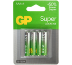 Батарейки щелочные GP Super G-Tech, AAA, LR03, 1.5V, 4 шт.