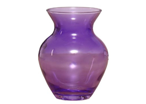 Ваза стеклянная «Фиолет», 11×11×14,5 см, диаметр горлышка 8,5 см