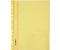 Папка-скоросшиватель пластиковая А4 Economix Light, толщина пластика 0,12 мм, желтая