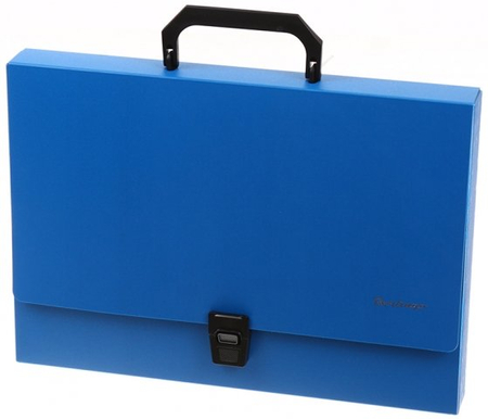 Портфель пластиковый Berlingo Standart, 370*250*35 мм, синий