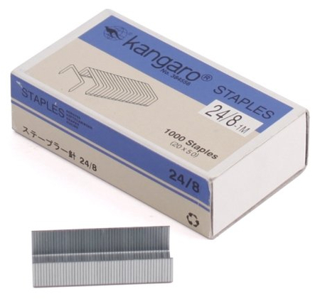 Скобы для степлеров Kangaro, №24/8, 1000 шт. Скобы для степлеров Kangaro, №24/8, 1000 шт.