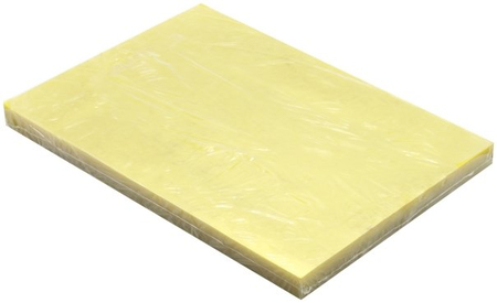 Обложки для переплета пластиковые «Модерн», А4, 100 шт., 180 мкм, желтые прозрачные