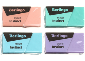Ластик Berlingo Instinct, 40×20×10 мм, ассорти