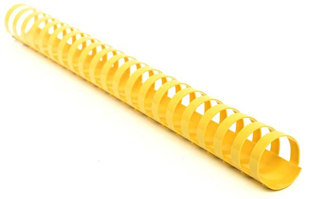 Пружина пластиковая StarBind, 25 мм, желтая
