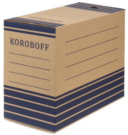 Короб архивный из гофрокартона, корешок 150 мм, 327*150*240 мм, бурый Короб архивный из гофрокартона, корешок 150 мм, 327*150*240 мм, бурый