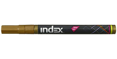 Маркер лаковый Index IPM101 , золотистый