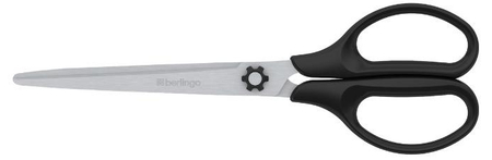Ножницы канцелярские Berlingo Easycut 100, 180 мм, ручки черные Ножницы канцелярские Berlingo Easycut 100, 180 мм, ручки черные