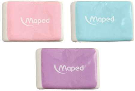 Ластик Maped Essentials Soft, 30*20*7 мм, ассорти Ластик Maped Essentials Soft, 30*20*7 мм, ассорти