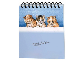 Скетчбук на гребне «Попурри» (А6), 100 л., «Уэйн. Три милых маленьких котенка»