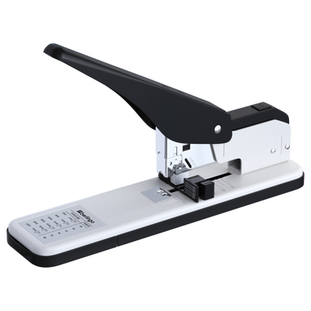 Степлер мощный Berlingo Steel And Style, скобы №23/6-23/17, 130 л., 305 мм, черный с серым