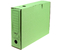 Короб архивный из гофрокартона Kris с замком, корешок 80 мм, 340*255*80 мм, зеленый