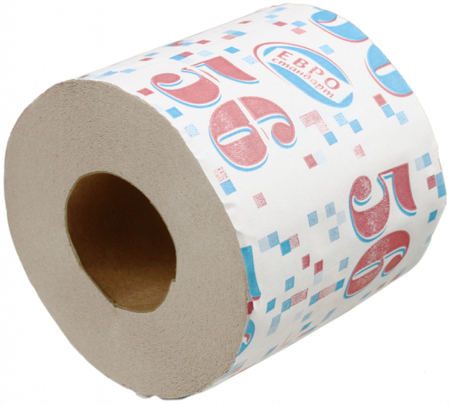 Бумага туалетная «Семья и комфорт», 1 рулон, ширина 90 мм, «56», серая