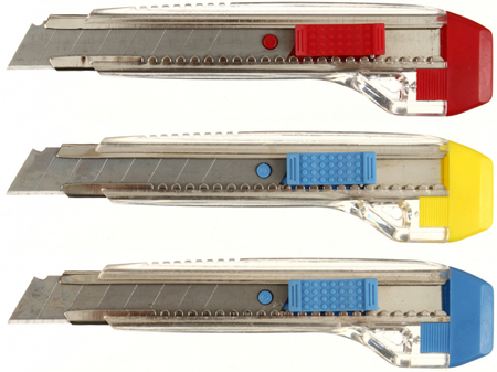 Нож канцелярский BL-801, ширина лезвия 18 мм, корпус ассорти Нож канцелярский BL-801, ширина лезвия 18 мм, корпус ассорти