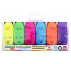 Набор маркеров-текстовыделителей Brauberg Kids, 6 цветов, Cute Cats Neon