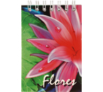 Блокнот на гребне А7, 70×100 мм, 48 л., клетка, «Цветы» Блокнот на гребне А7, 70×100 мм, 48 л., клетка, «Цветы»