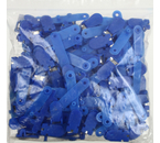 Клипсы для бейджа, 100 шт., пластик, синие